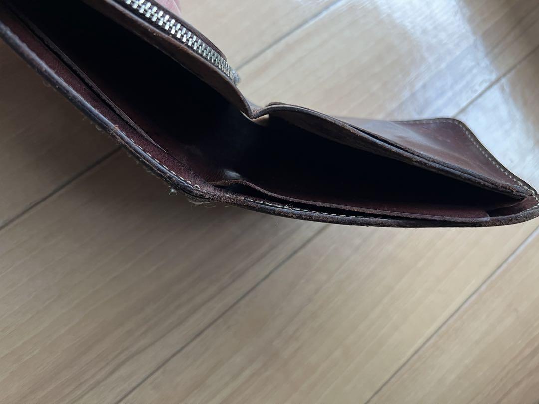 RED MOON レザー二つ折り財布 ダークブラウン RED MOON レザー二つ折り財布 ダークブラウン