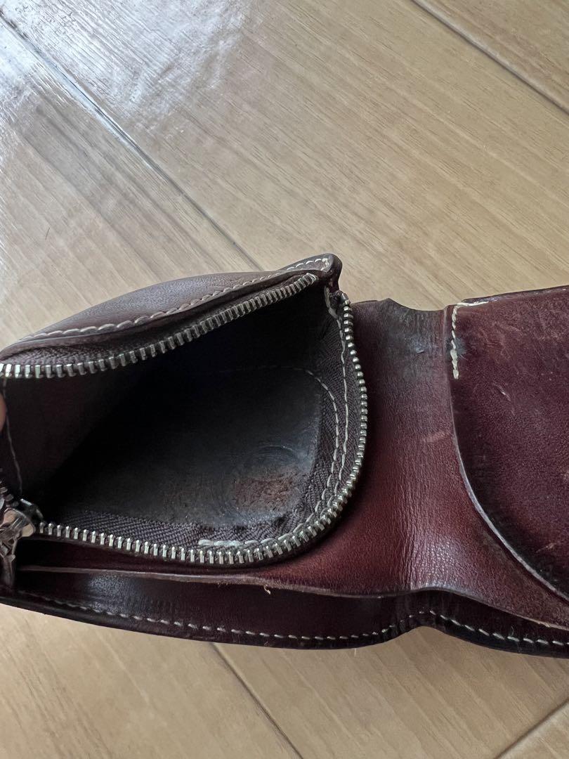 RED MOON レザー二つ折り財布 ダークブラウン RED MOON レザー二つ折り財布 ダークブラウン