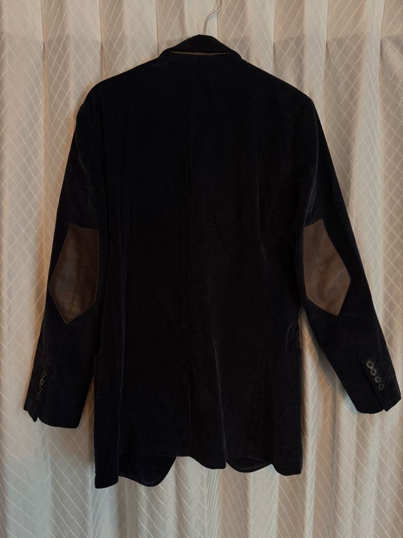 HERMES ネイビー コーデュロイ テーラードジャケット HERMES ネイビー コーデュロイ テーラードジャケット