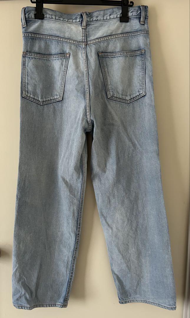 新品　未使用　SHENERY シーナリー ハイブリーチ BIGデニムパンツ 36 shenery ハイブリーチBIGデニムパンツ 36サイズ - メルカリ
