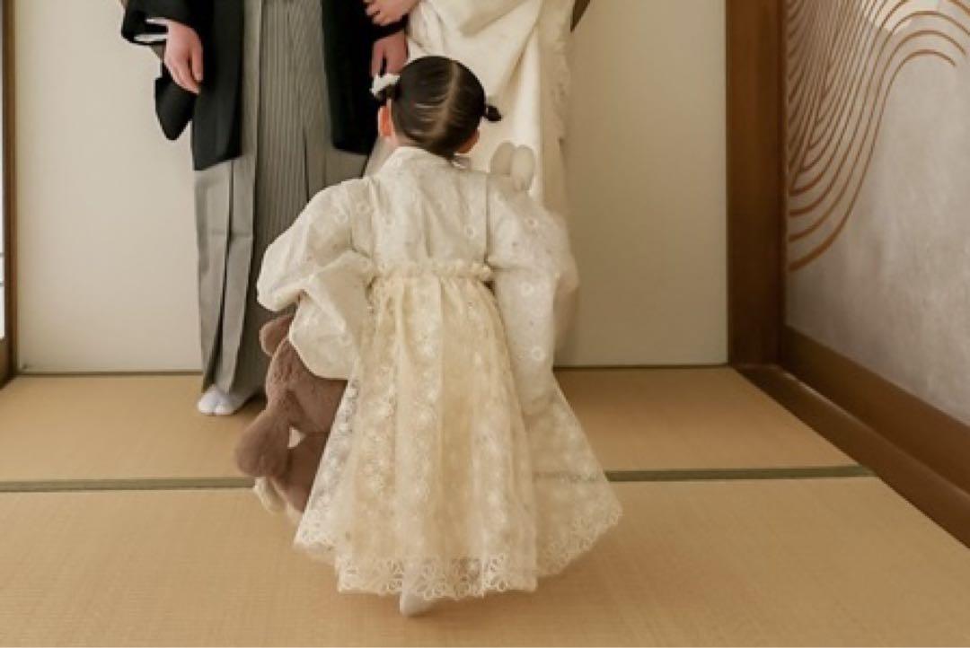 ベビー袴ドレス ハンドメイド 女の子 お食い初め 結婚式