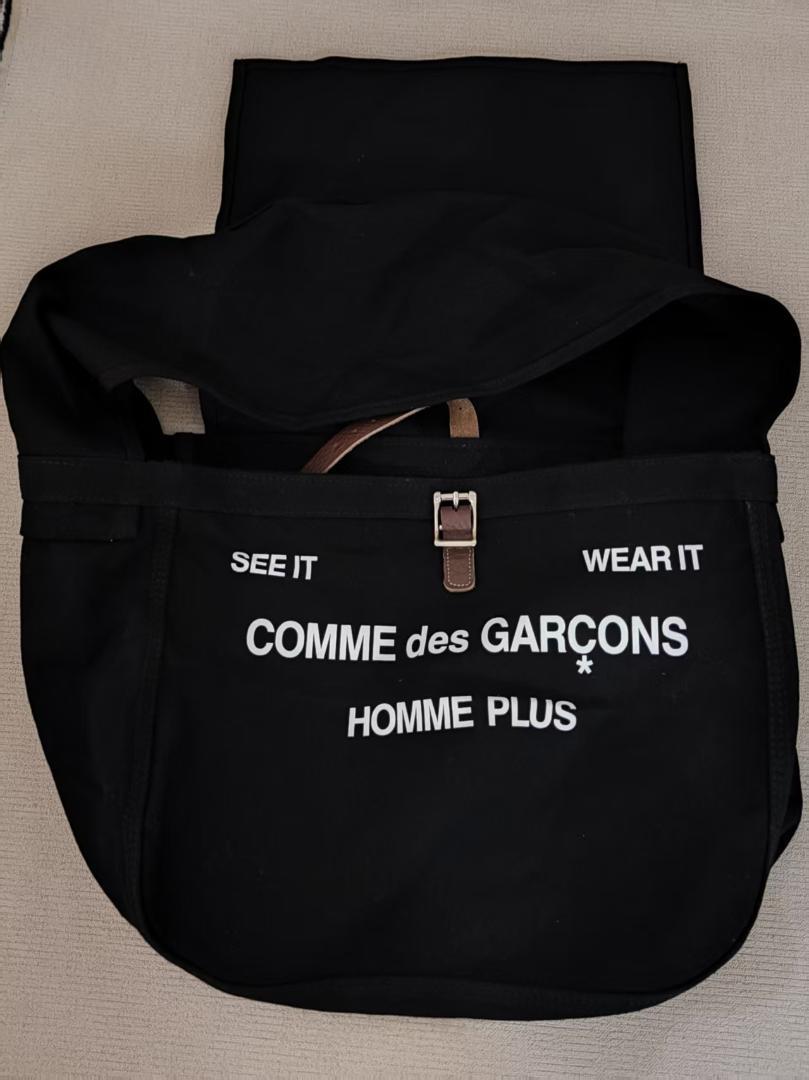 【専用】COMME des GARÇONS HOMME ブラックトートバッグ Comme des Garçons Homme: ブラック ナイロン グログラン トート