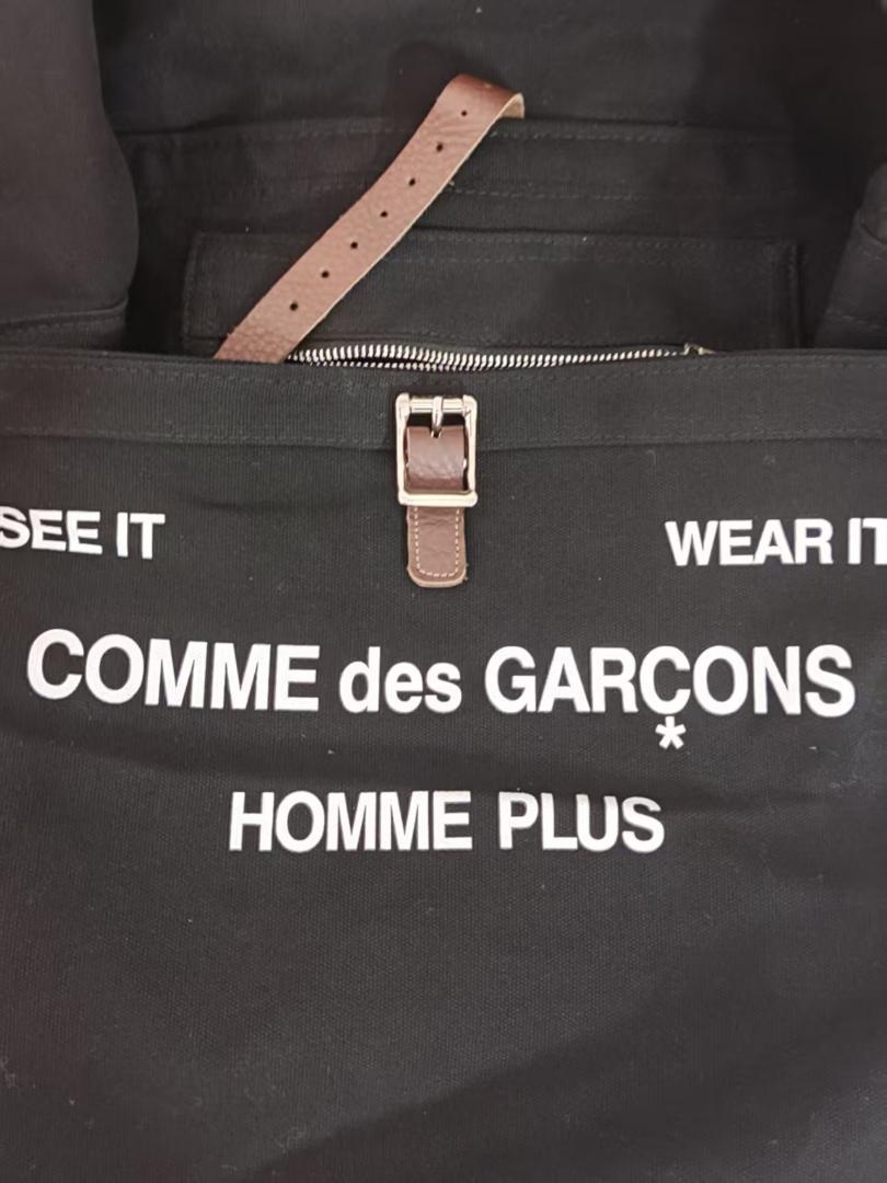 COMME des GARÇONS HOMME PLUSブラックトートバッグ - メルカリ