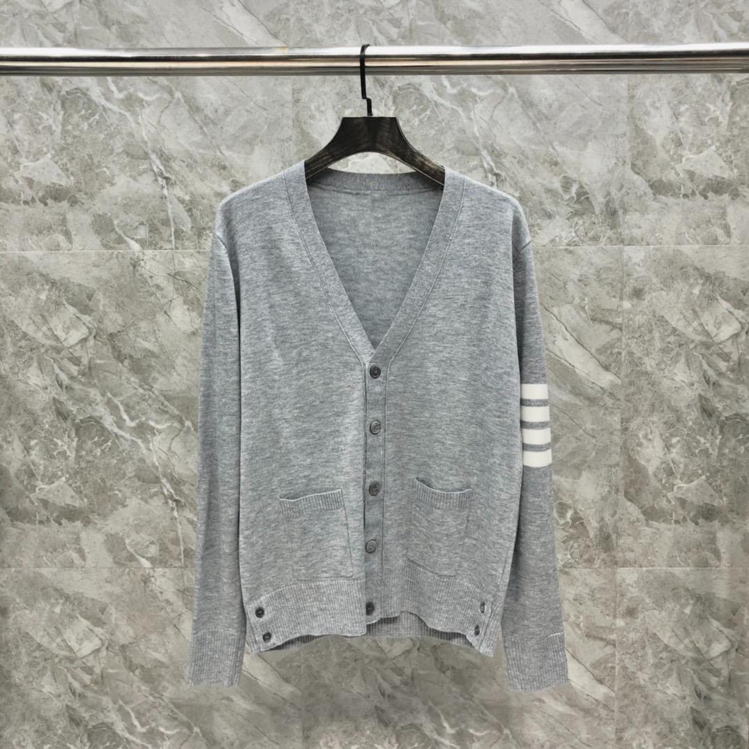 トムブラウン THOM BROWNE カーディガン グレー