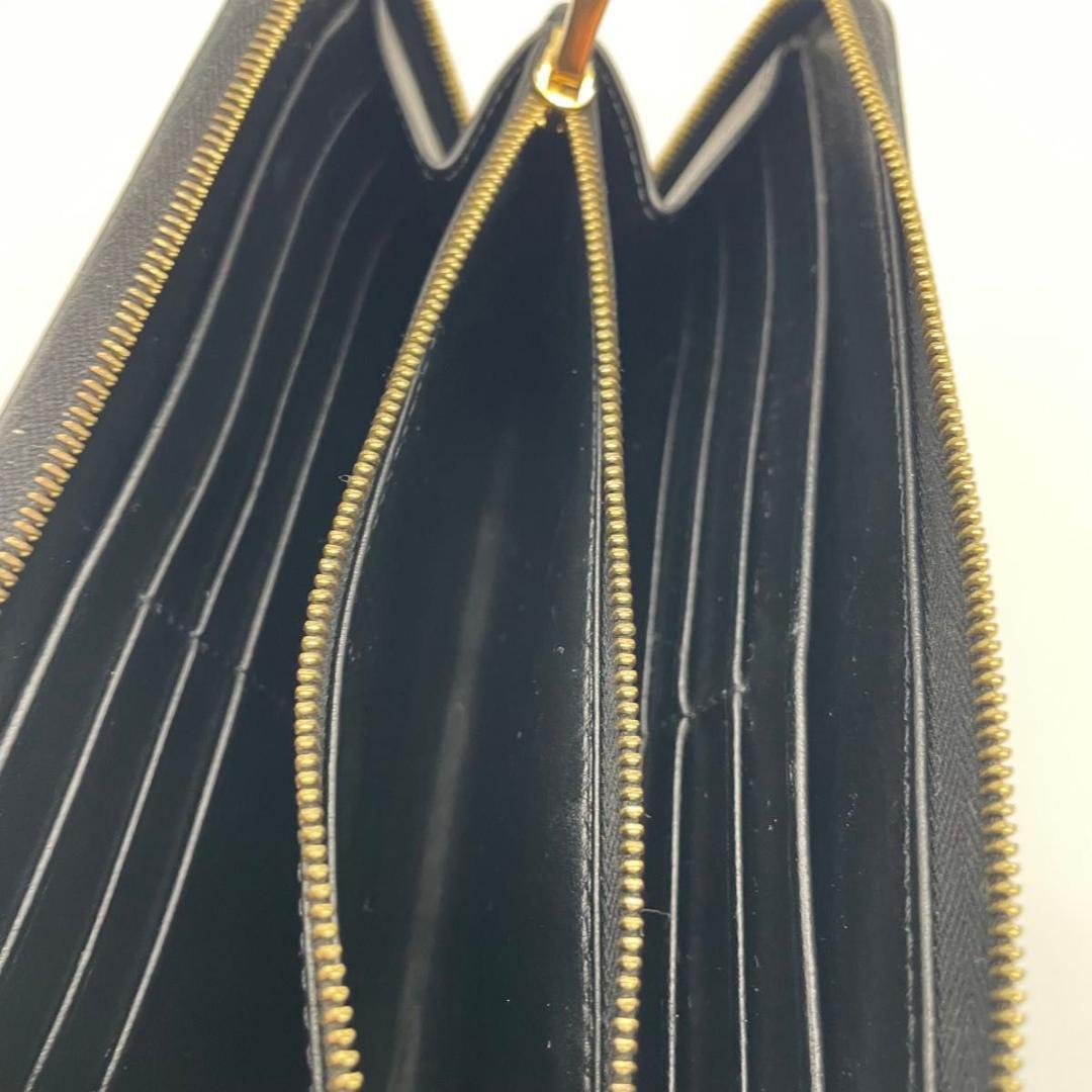 CELINE セリーヌ　グレインドカーフスキン レザー ジッピー　長財布