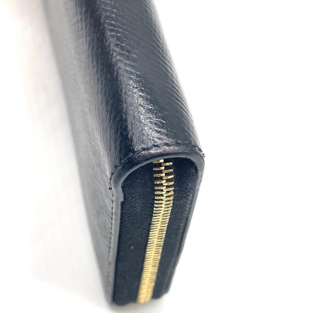 CELINE セリーヌ　グレインドカーフスキン レザー ジッピー　長財布