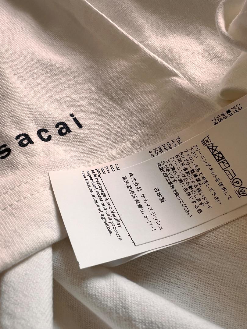 sacai KNOW FUTURE Tシャツ ホワイト