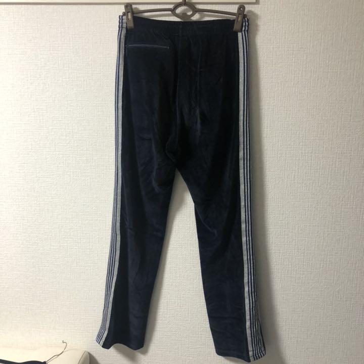 ニードルス トラックパンツ ベロア ネイビー
