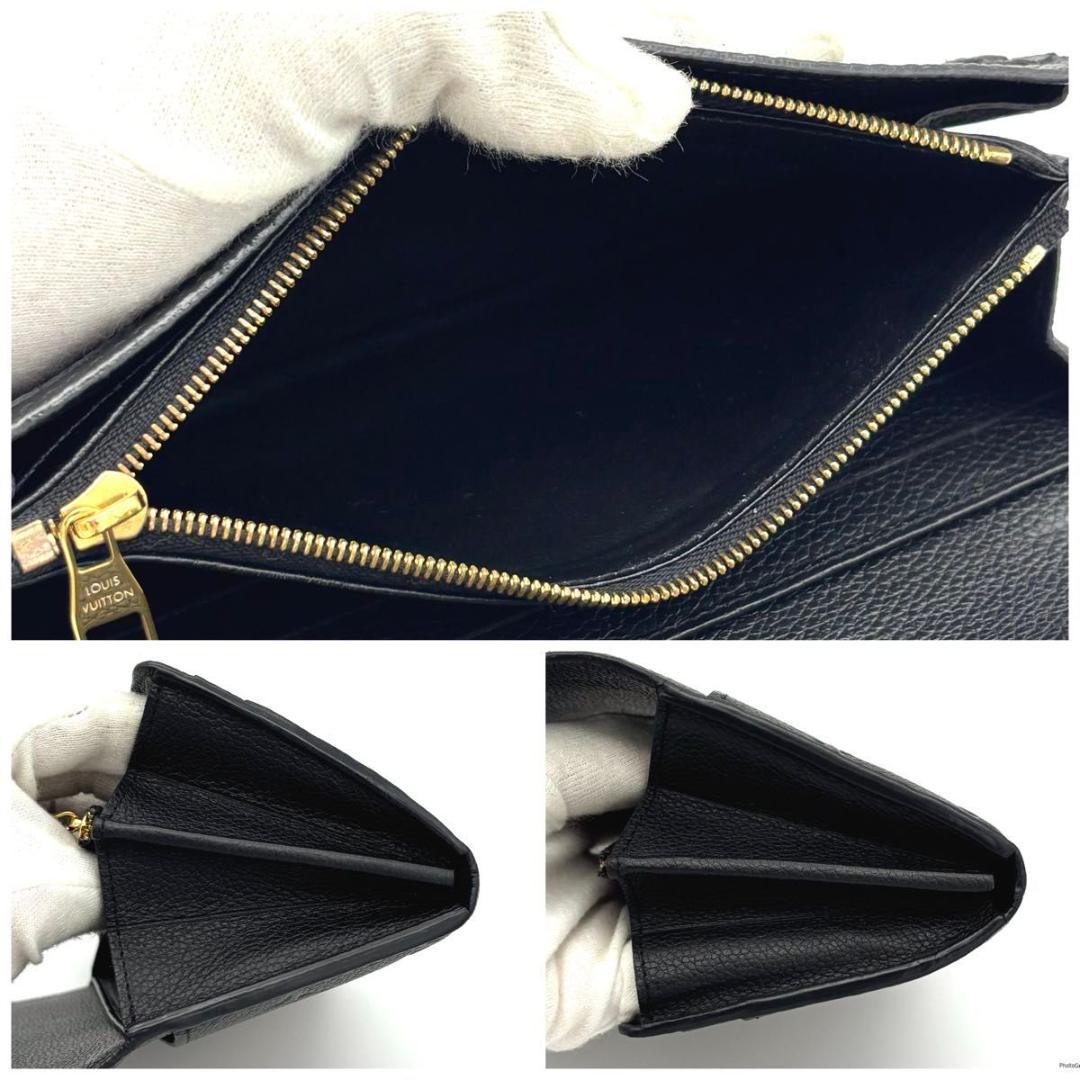 超極美品 IC内蔵✨ルイヴィトン アンプラント ポルトフォイユ サラ 長財布 黒 LOUIS VUITTON ルイヴィトン 長財布 モノグラム アンプラント