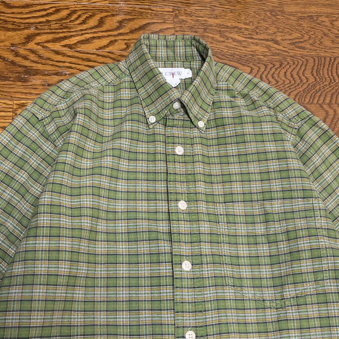 90s OLD J.CREW オールド ジェイクルー チェックシャツ グリーン