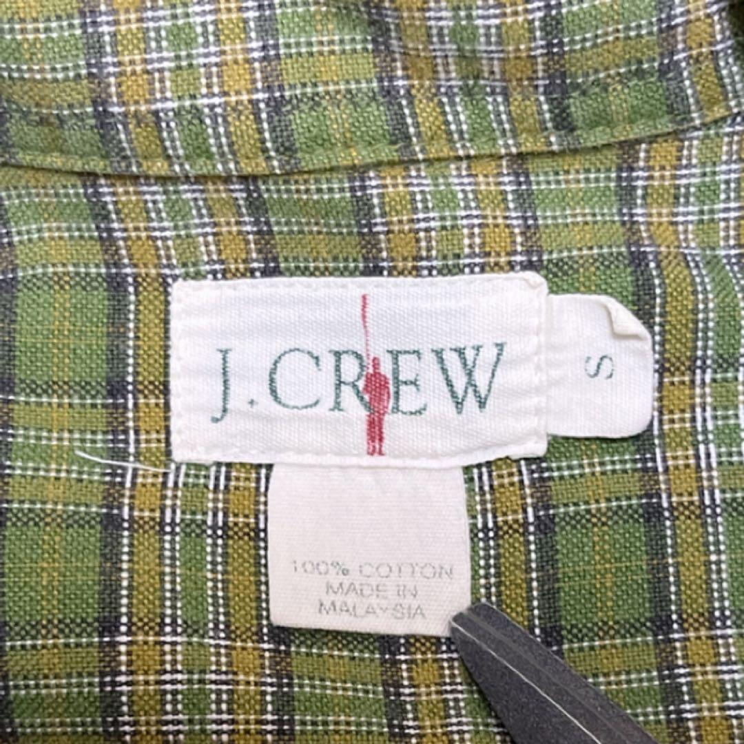 90s OLD J.CREW オールド ジェイクルー チェックシャツ グリーン