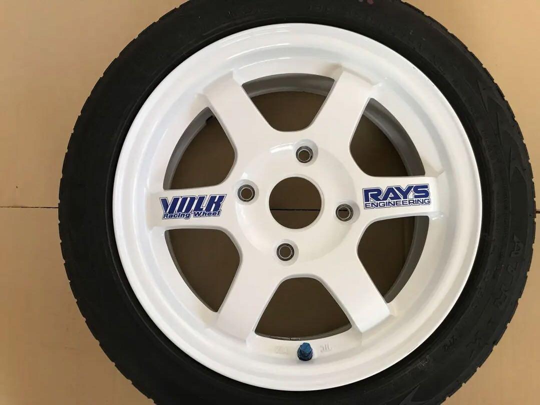 【絶版 RAYS】②レイズボルクレーシング TE37 14インチ 2本 画像2