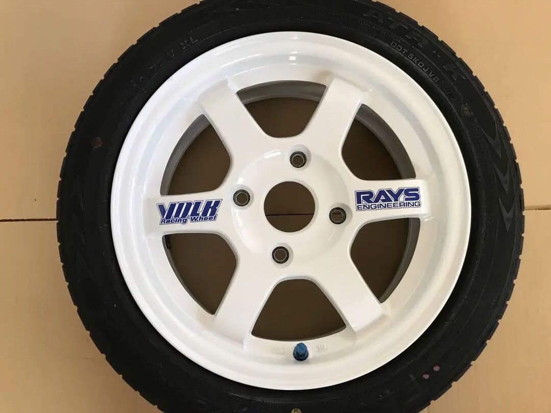 【絶版 RAYS】②レイズボルクレーシング TE37 14インチ 2本 画像4