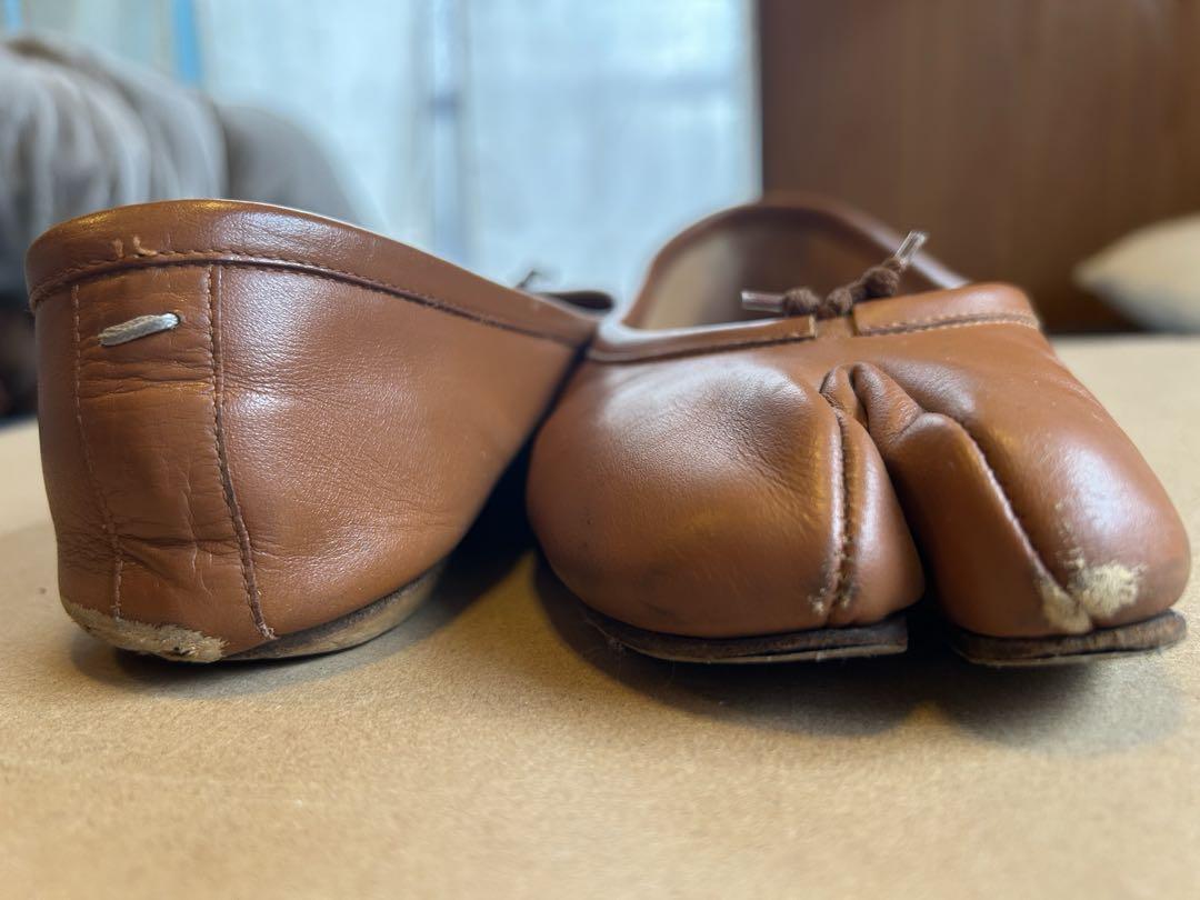 メゾンマルジェラ Maison Margiela タビ バレエ キャメル 38