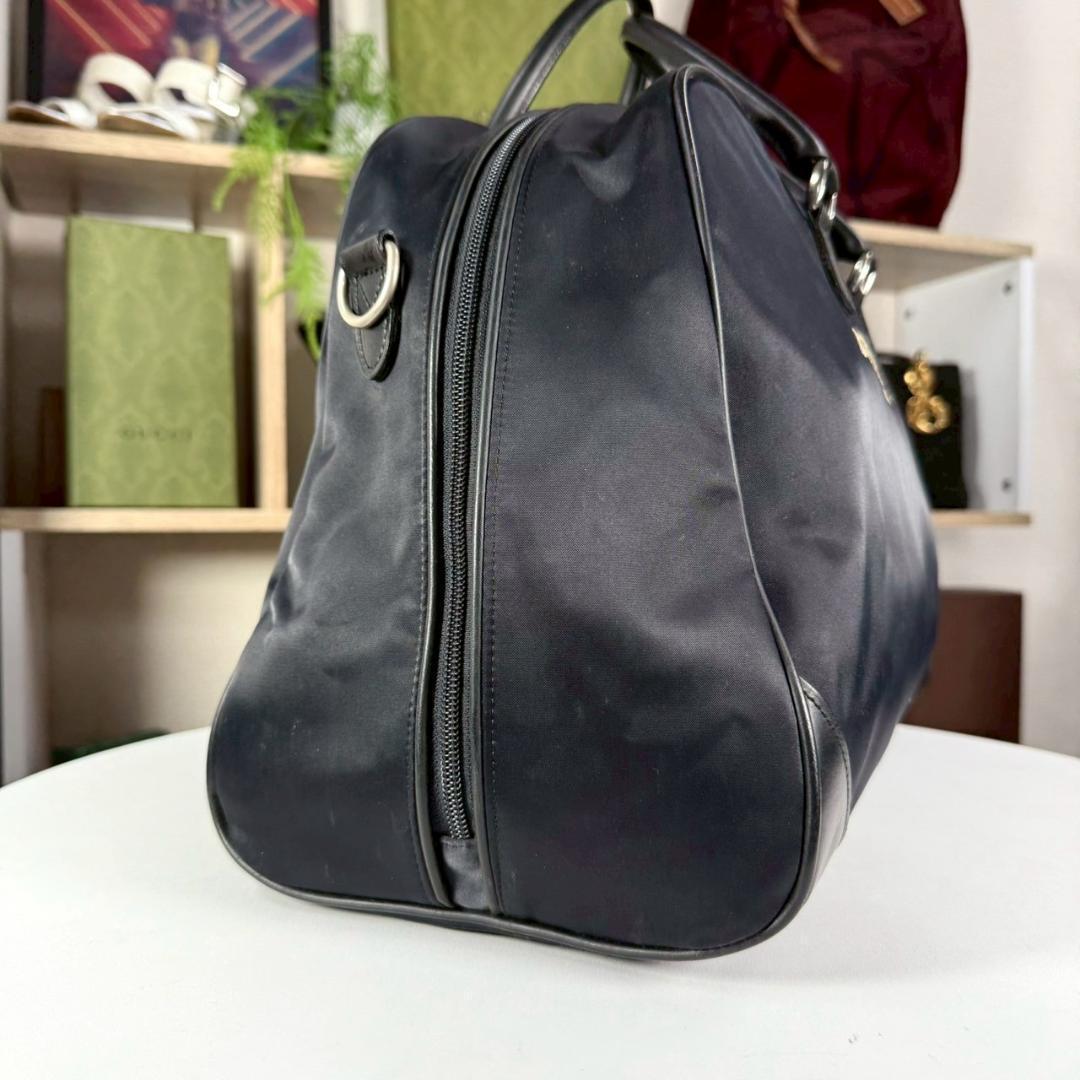 超美品 BURBERRY GOLF ゴールド刺繍 ボストンバッグ