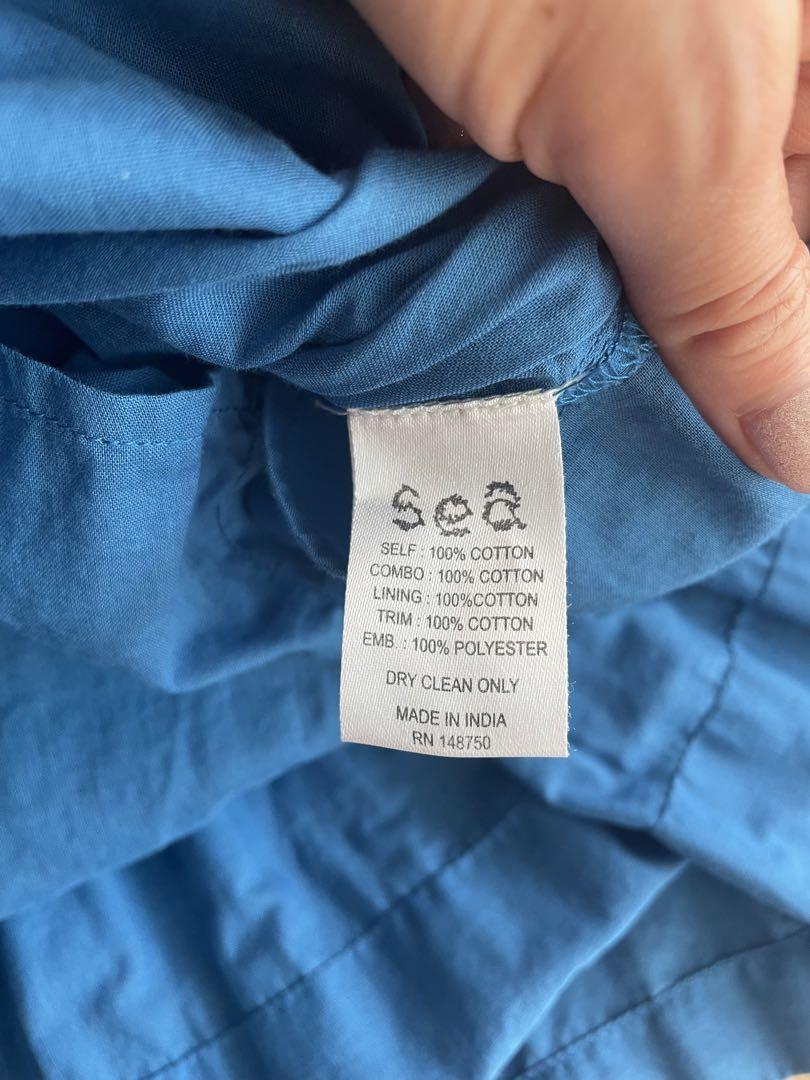 Sea New York 】カットワーク コットンドレス 0サイズ