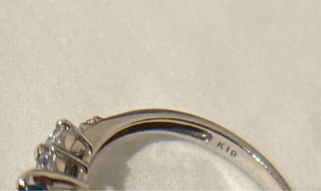 正規店仕入れの 指輪 K10 サファイア 12号 リング おしゃれ アクセサリー