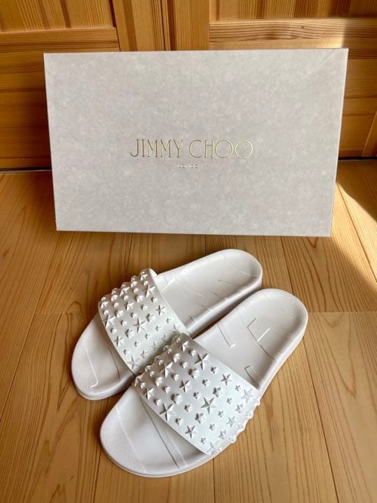 専門店 JIMMY CHOO スターエンボス シャワーサンダル 定価約¥80000
