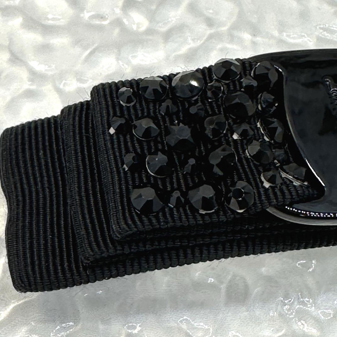 【売約済】ヴァラリボン バレッタ ビジュー　髪留め ブランド