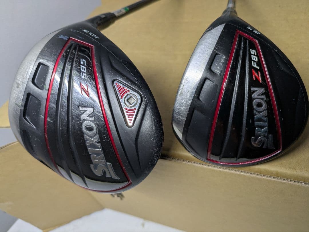 スリクソンZ585ドライバー ZF85 3番ウッド セット傷や汚れあり