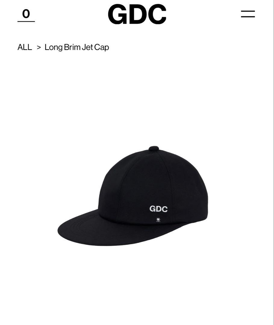 GDC Long Brim Jet Cap キャップ　ブラック　黒　新作 GDC／Long Brim Jet Cap - メルカリ