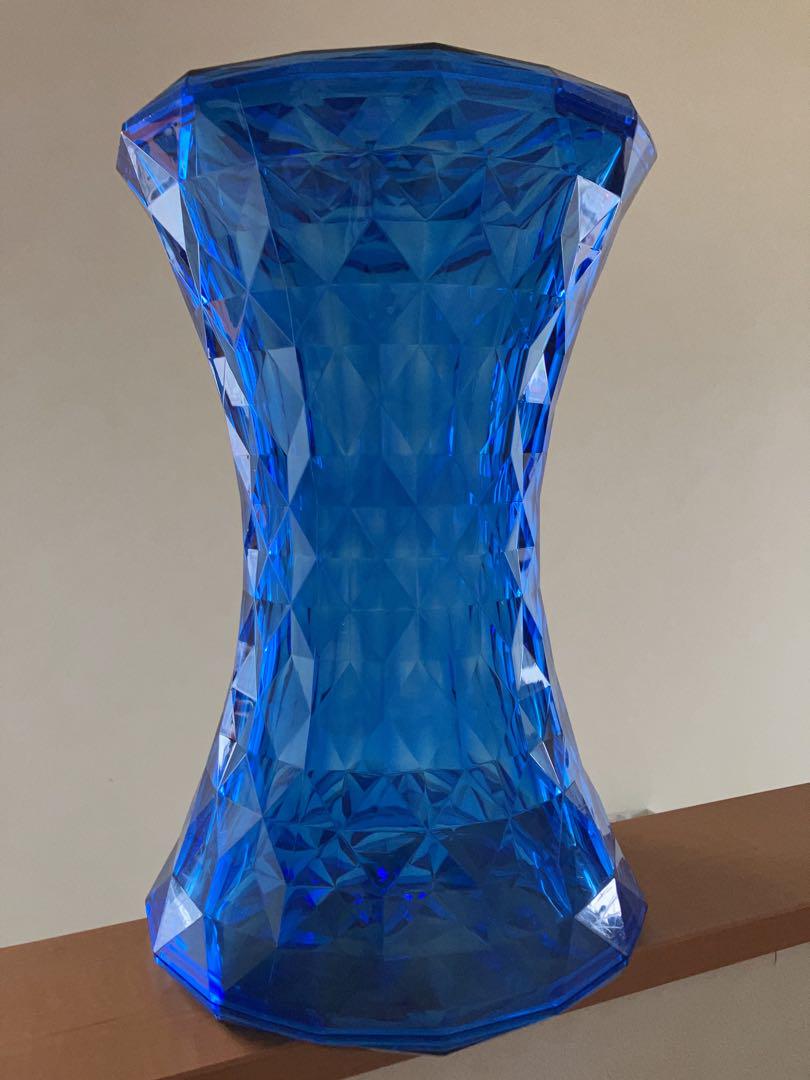 代引き人気 カルテル kartell クリスタル 青 クリア ストーン stone