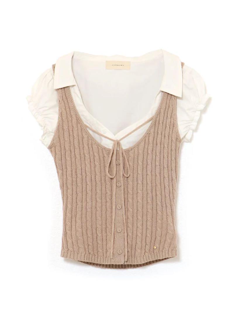トップス andmary Rejina vest set