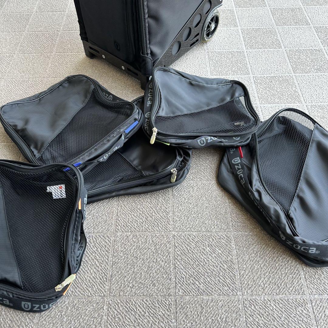 ZUCA Pro Travel トラベルキャリーバッグ 座れる 黒　ブラック