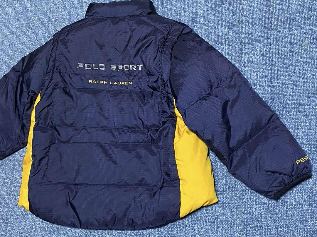Polo Ralph Lauren キッズダウンコート ネイビー・イエロー