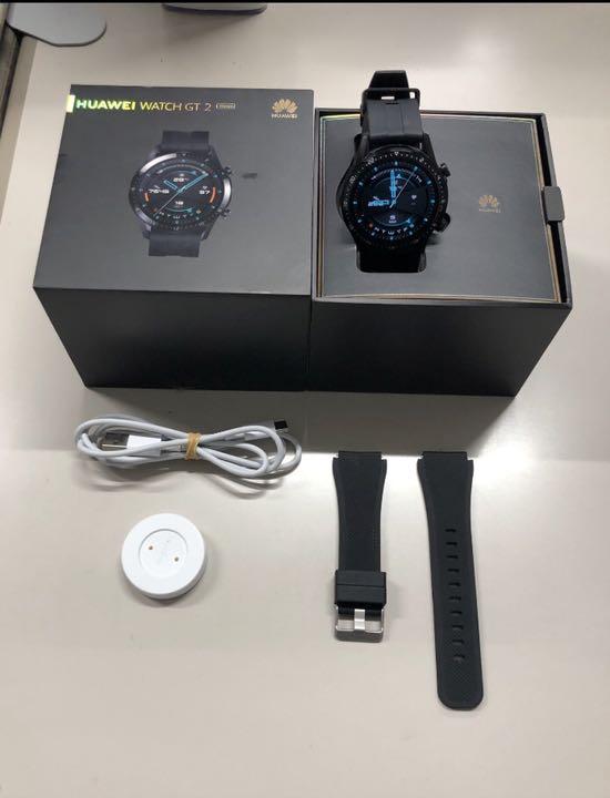 在庫最新作 HUAWEI watch GT2 46mm ブラック MUhQF-m15234654881 得価100%新品