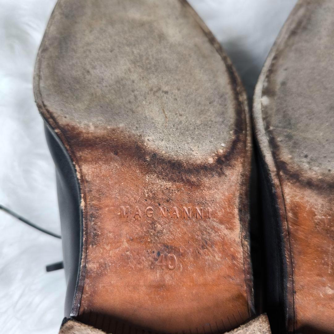 【MAGNANNI】ドレスシューズ ホールカット 40 革靴 ビジネスシューズ
