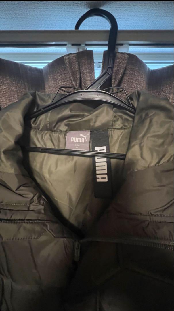 注目ショップ・ブランドのギフト - 卸売りファッション PUMA ロングダウン オリーブグリーン ジャケット・アウター