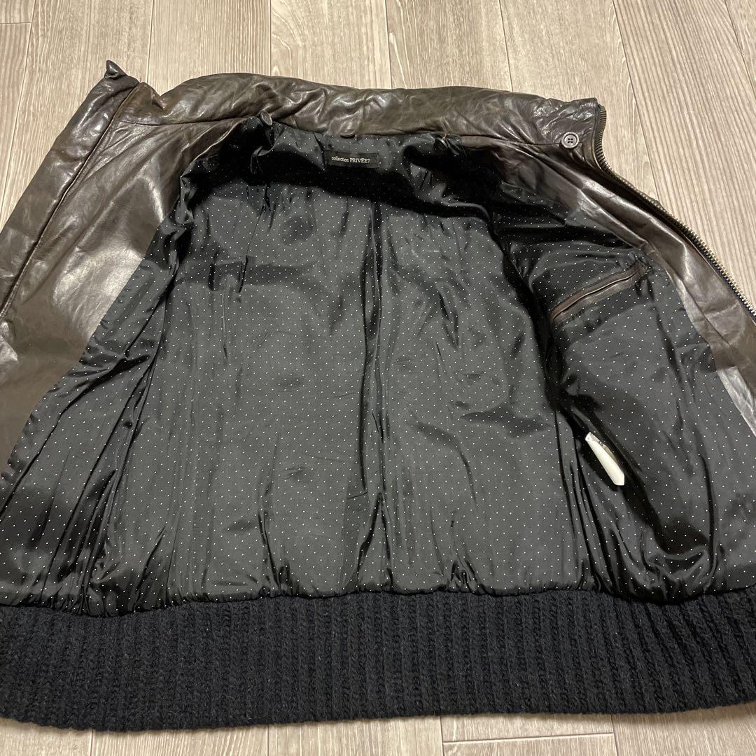 KD06 collection PRIVEE? ラムレザー 革ジャン 48