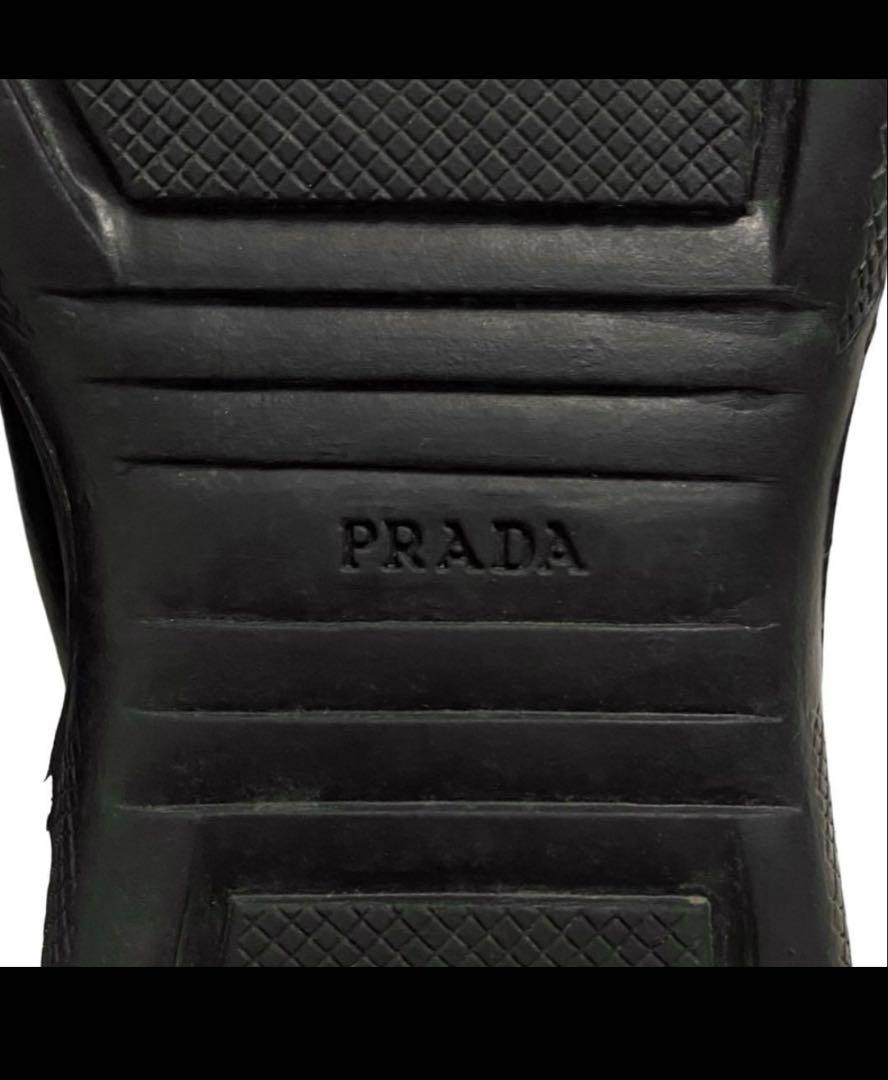 PRADA SPORT プラダ アーカイブ レザー スニーカー シューズ 靴 黒