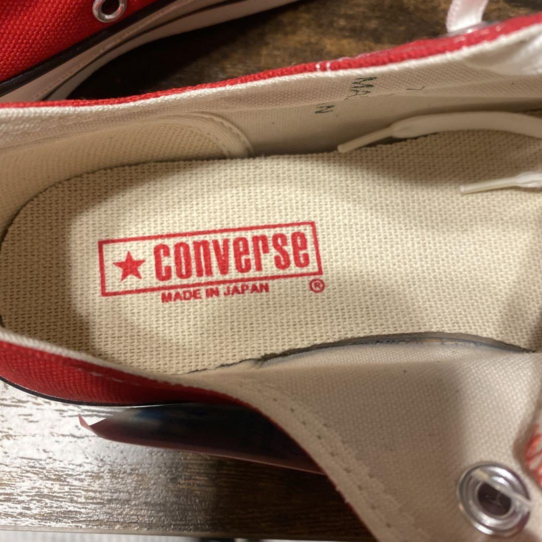 新品★コンバース チャックテイラーoxred24.5