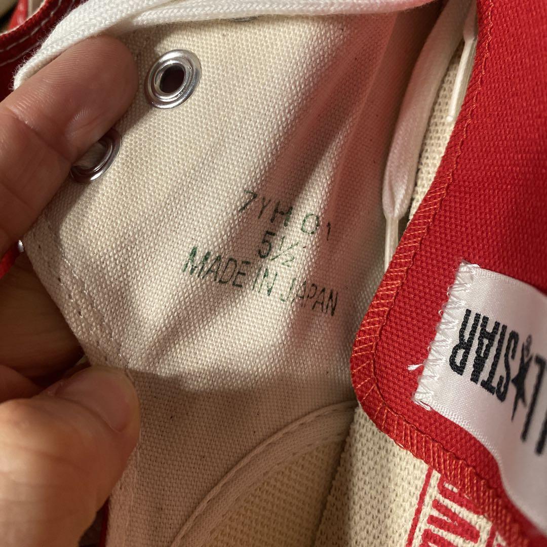 新品★コンバース チャックテイラーoxred24.5
