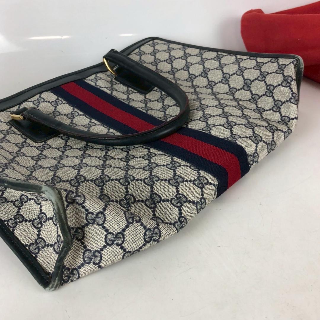 GUCCI グッチ GGスプリーム シェリーライン ヴィンテージ ハンドバッグ