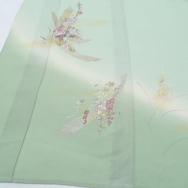 夏着物 正絹 絽“牡丹や桜涼やかな風を味方に魅せる映え