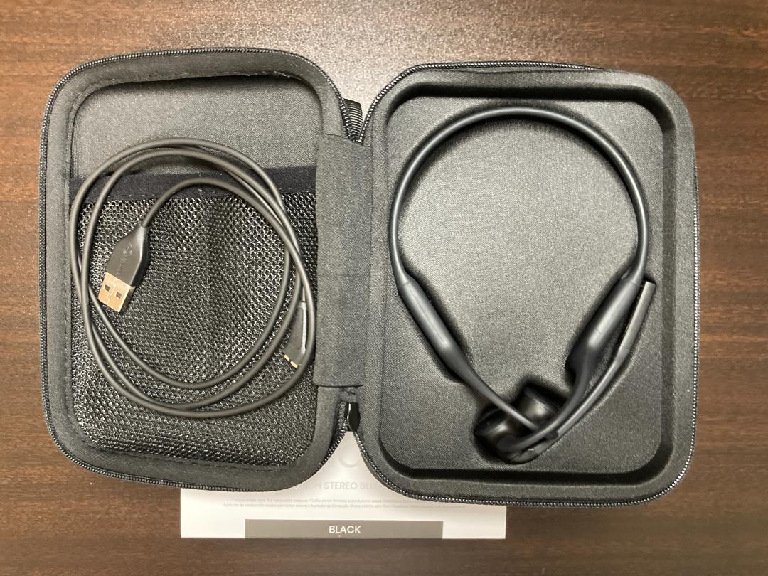 Aftershokz OpenComm (ブラック) 骨伝導ヘッドセット