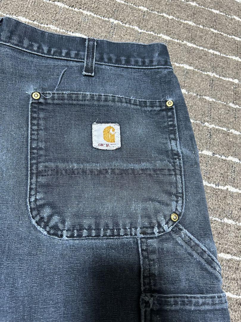 極上フェード carhartt ダブルニーペインターパンツ アメリカ製 ボロ