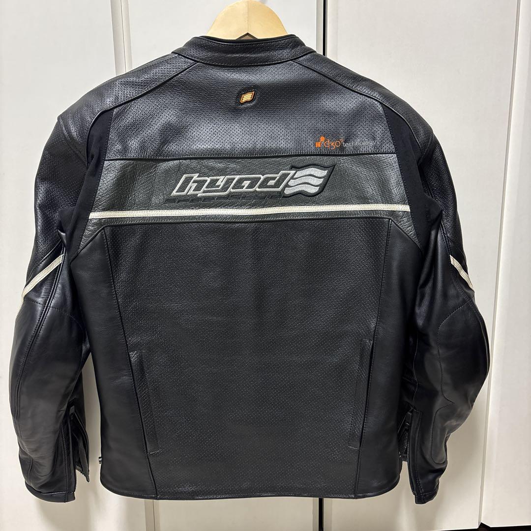 Hyodレザージャケット d3o ブラック　M