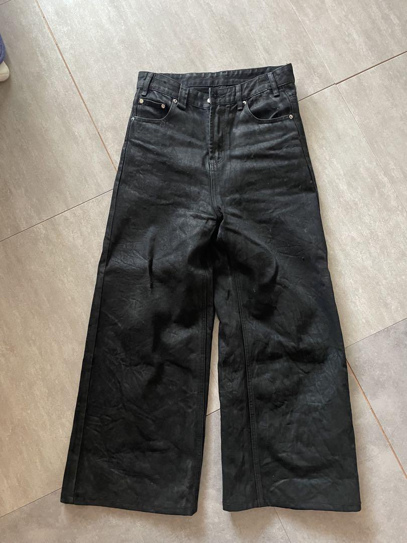 VIH20A loose fit oil coating denim