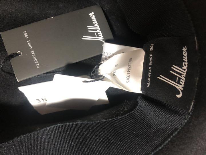 新品】高級ウール ミュールバウアー 中折れハット MUHLBAUER 帽子 黒