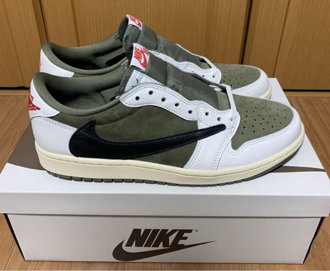 靴 Travis scott nike air jordan1 low og