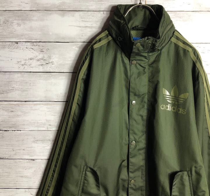 出産祝い アディダス ナイロンジャケット ジップ 美品 中メッシュ