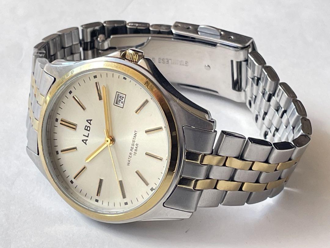 時計 SEIKO ALBA VX32-K007 MENS QUARTZ DATE