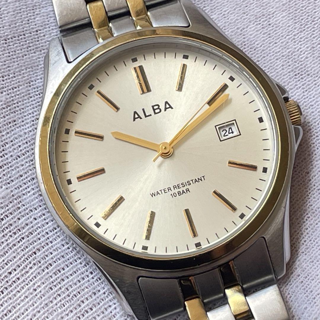 時計 SEIKO ALBA VX32-K007 MENS QUARTZ DATE
