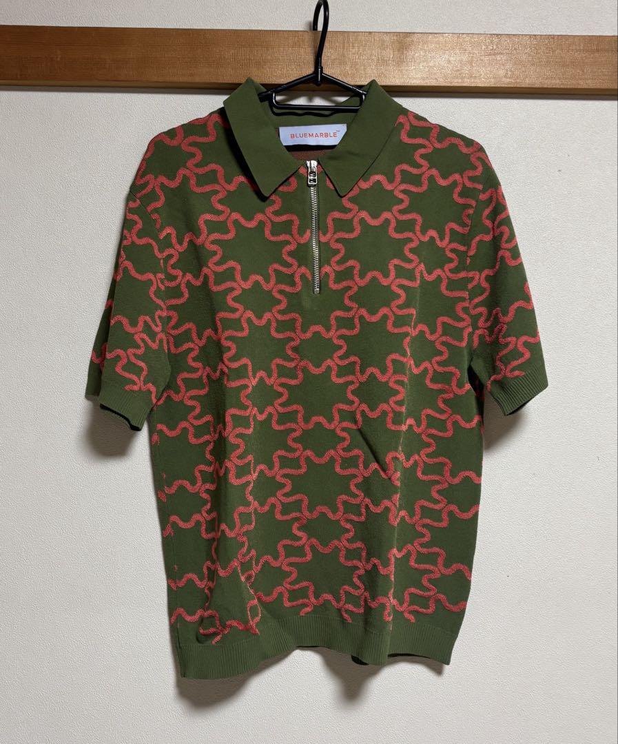 23ss Bluemarbleポロニットpoloknit
