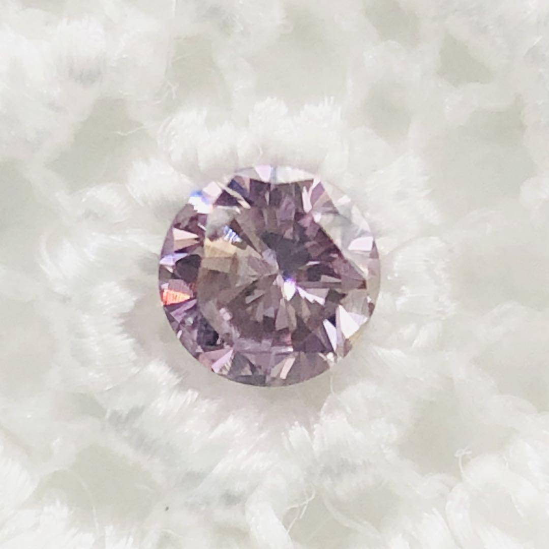 0.027ct F.Intense Purple Pink I-1 ピンクダイヤ