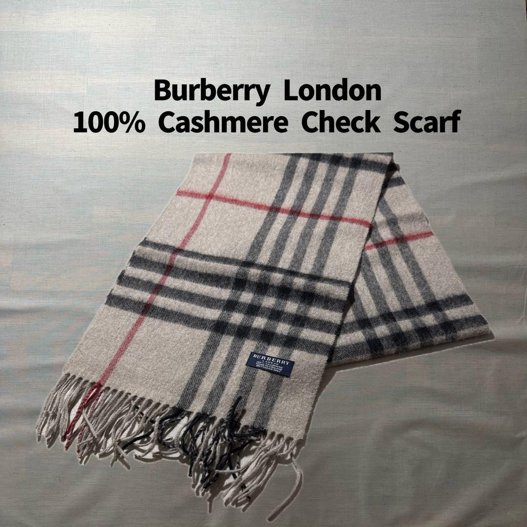 Burberry バーバリーロンドン 100％カシミア ノヴァチェック マフラー